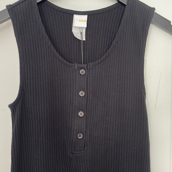 Lole ribbed black dress - Picture 3 of 7